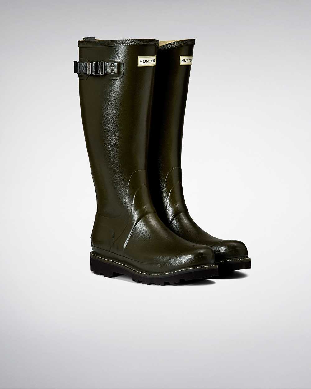 Hunter Balmoral Poly-lined Women's Rain Boots NZ-56684G Dark Olive